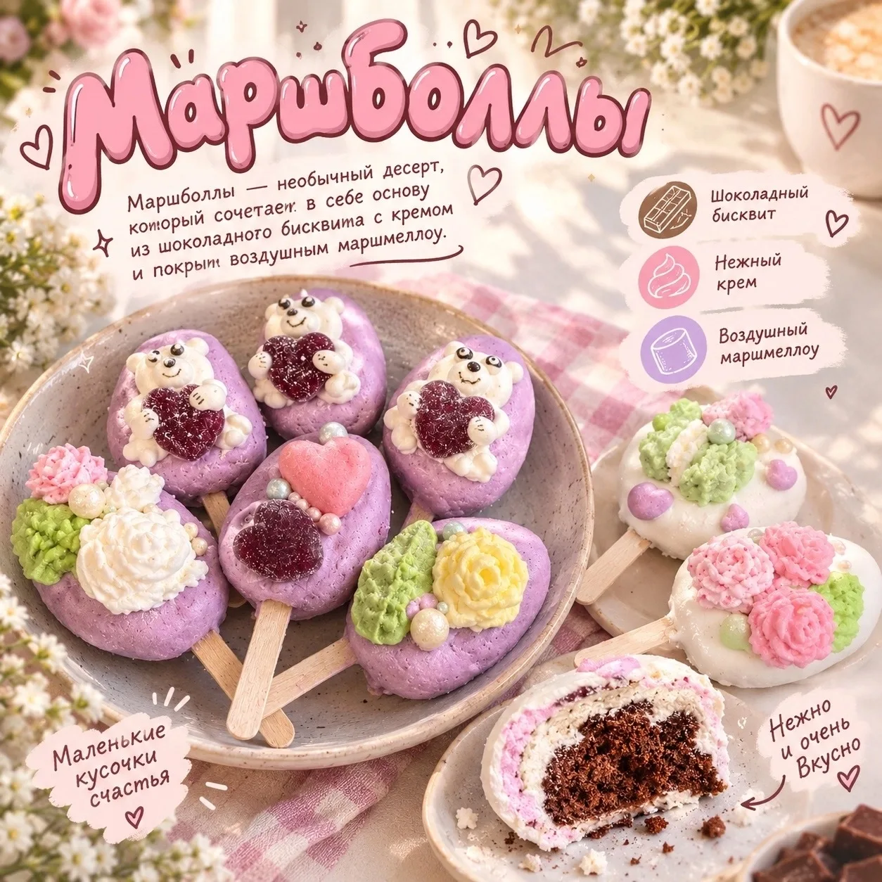 🤍☕ Эскимо-маршболлы☕🤍✨
