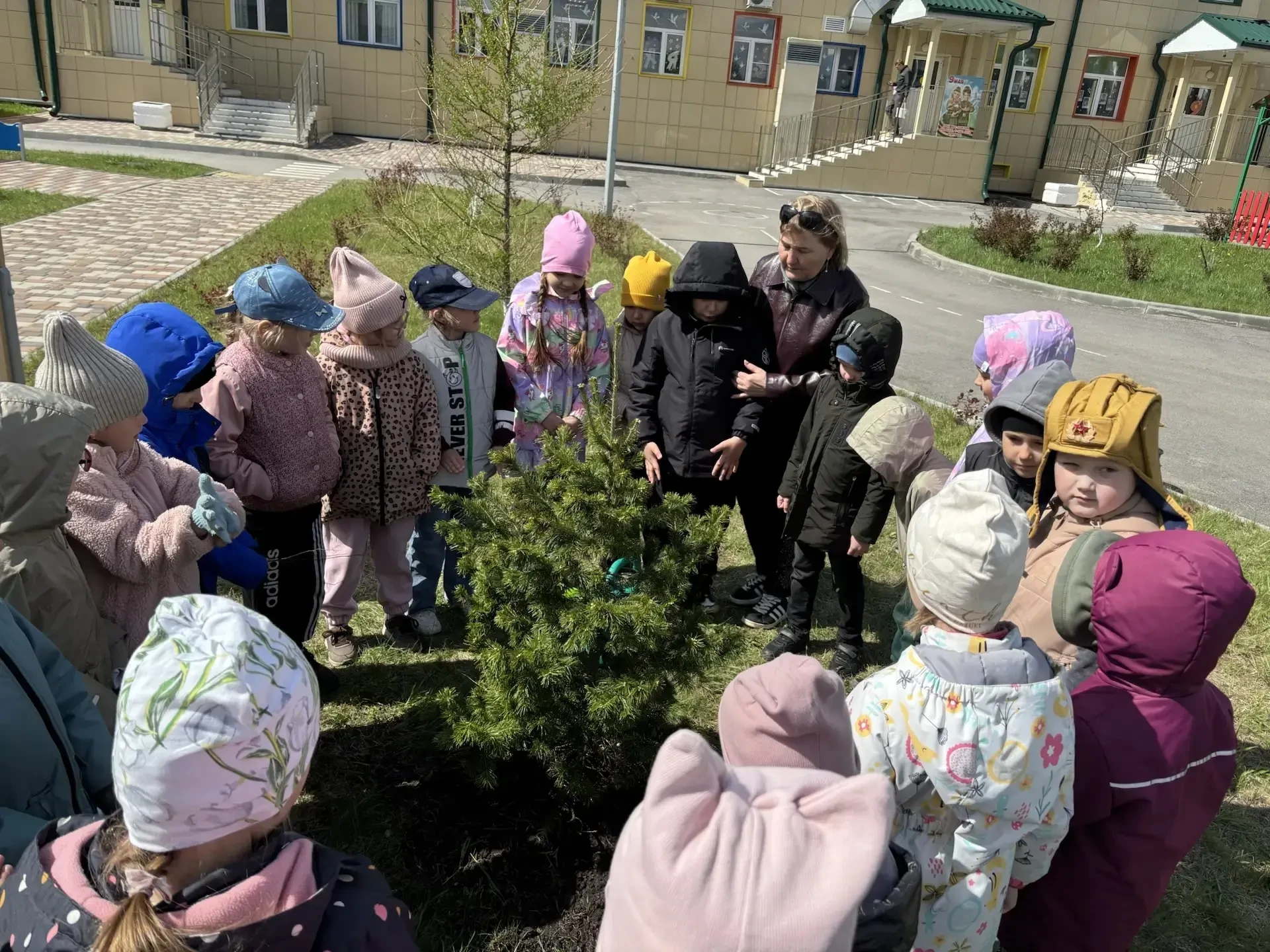 🌲 Выпускники подготовительной к школе группы «Магистры» поддержали акцию "Аллея выпуск...