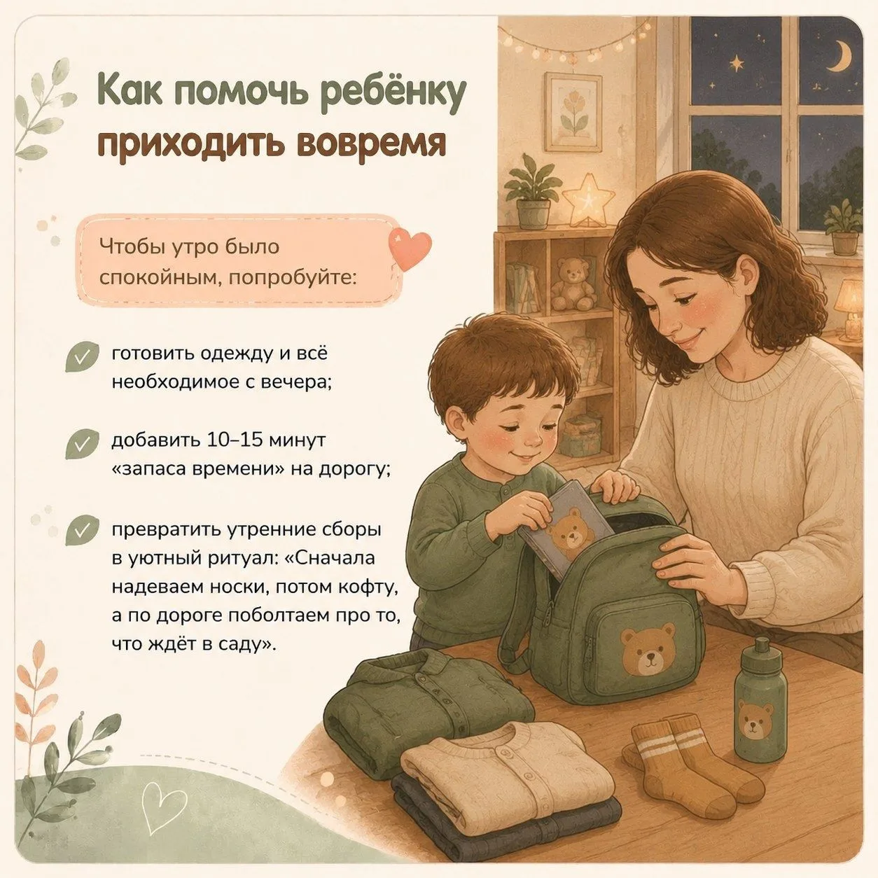 «Часто родители думают: “Ну, на 15 минут позже — ничего страшного”. А для ребёнка эти 1...