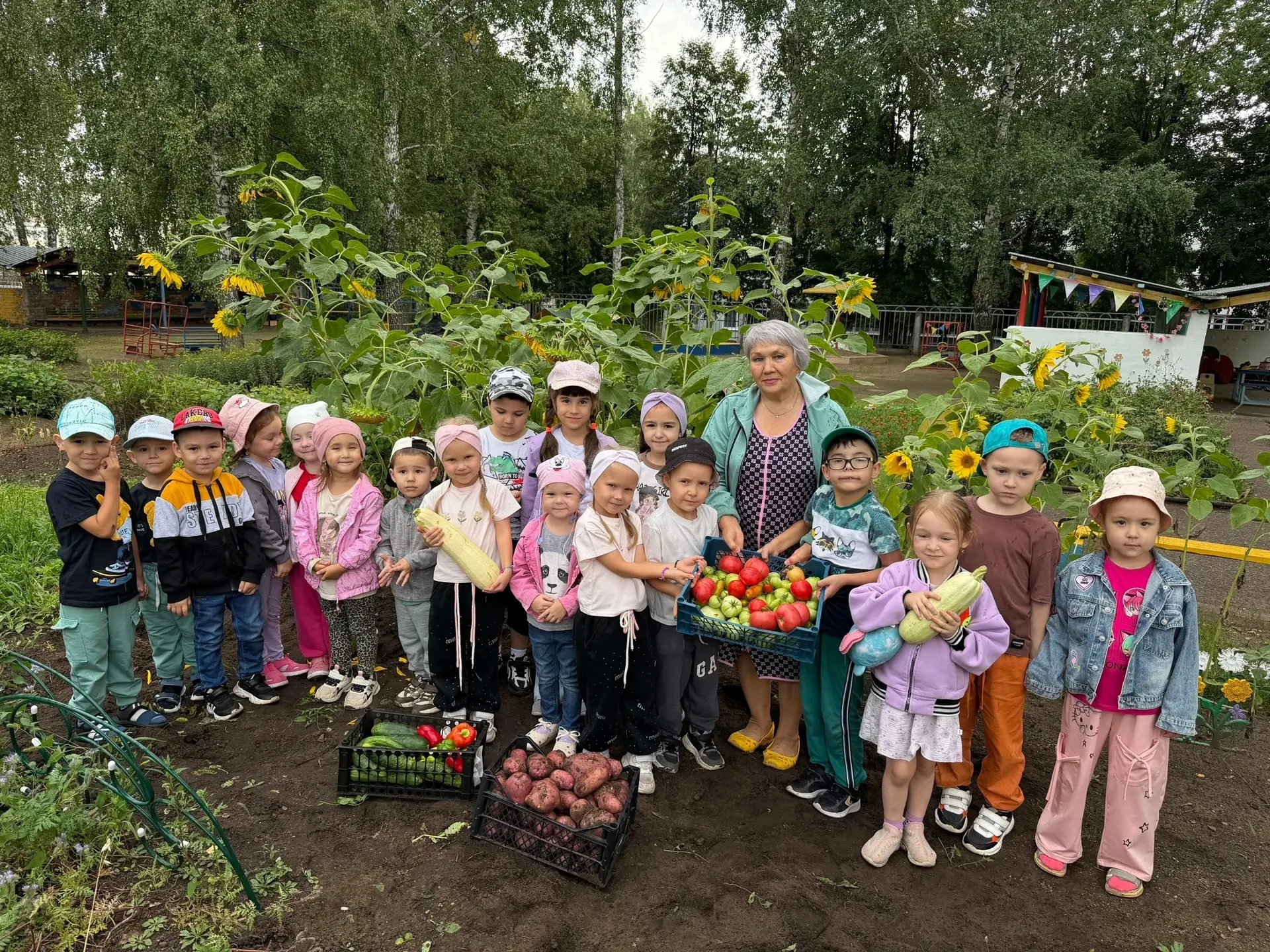 🌱 Наш урожай — дело рук маленьких огородников! 🥕🥒