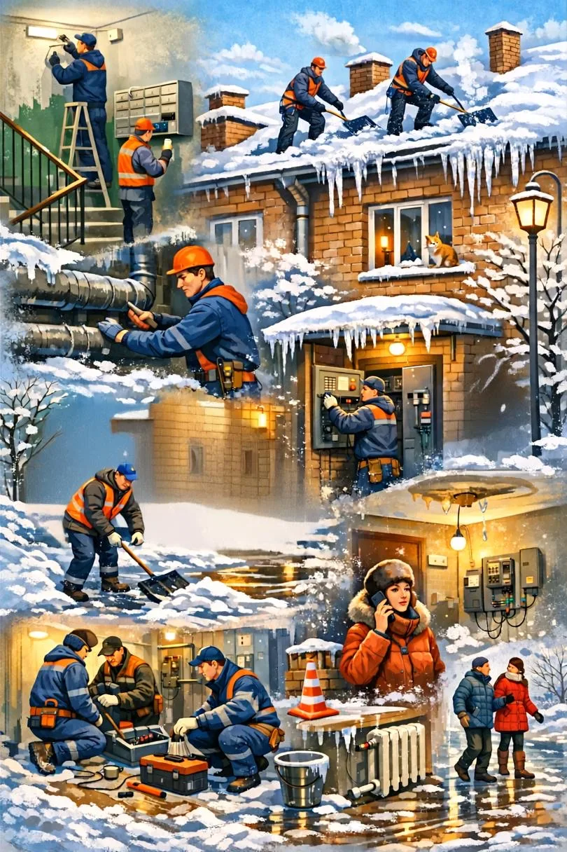 Доброе утро, уважаемые жители! ❄️☀️