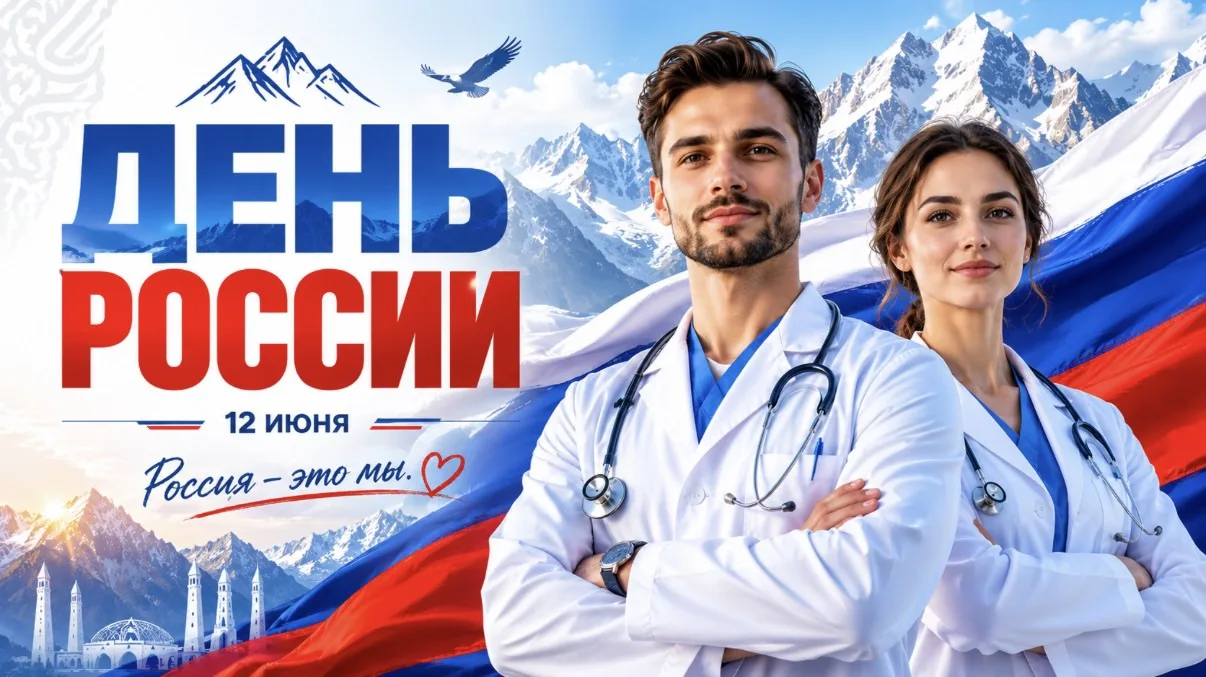 Коллектив министерства здравоохранения Адыгеи поздравляет всех жителей республики с Днём России! 🇷�