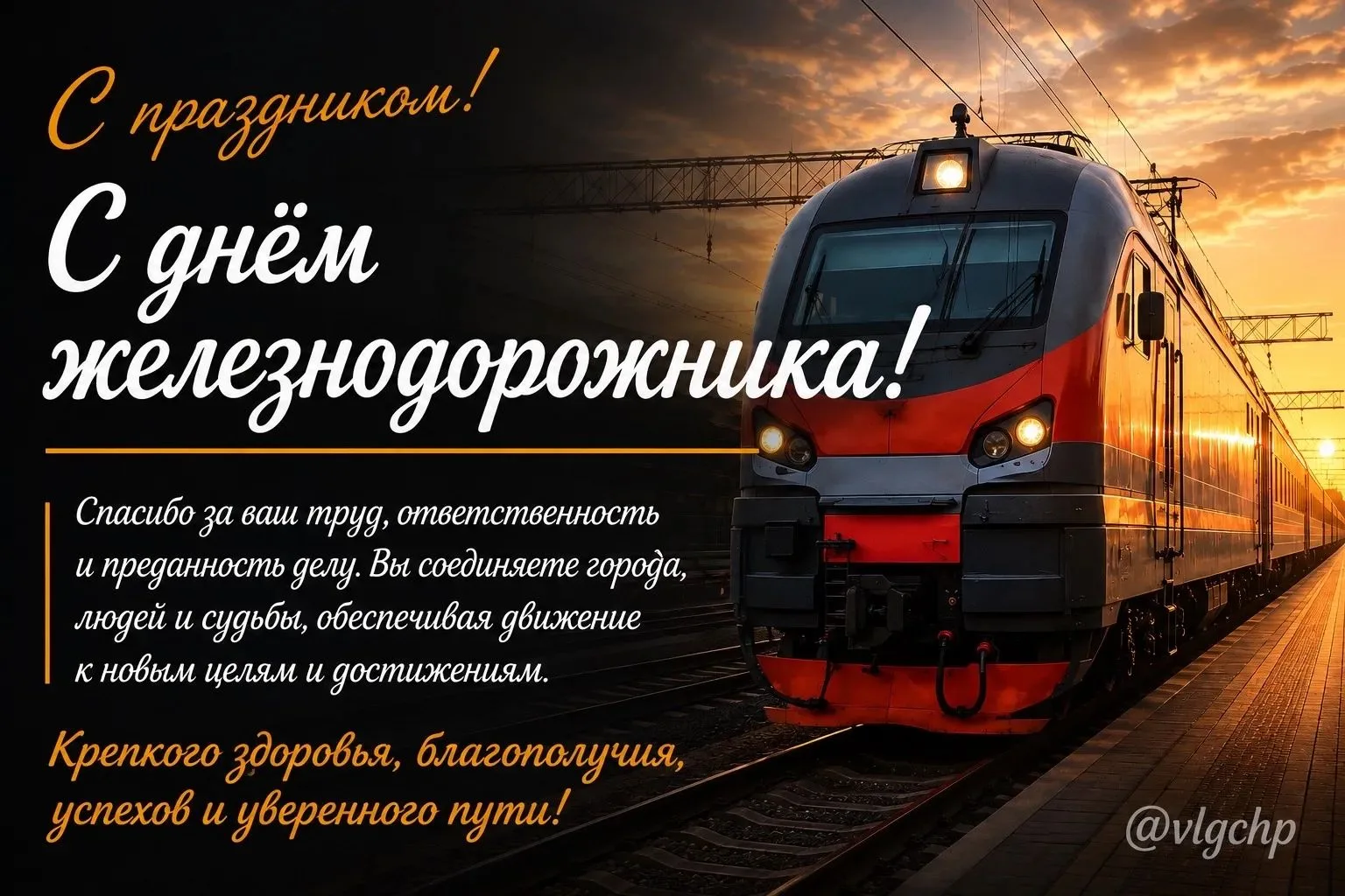 🚆 Поздравляем с Днём железнодорожника!