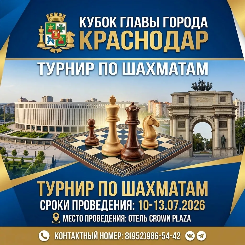 Друзья❗

🥰Мы все с нетерпением ждем международный турнир Кубок главы города Краснодар по быстрым ша