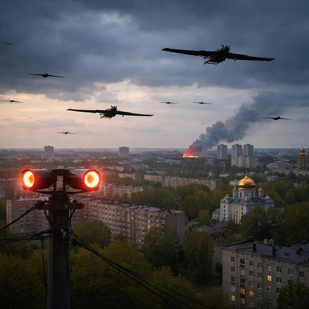🚨 Сирены воют в Липецке и по всей области!  Объявлен КРАСНЫЙ УРОВЕНЬ «Угроза атаки БПЛА» для Липецко