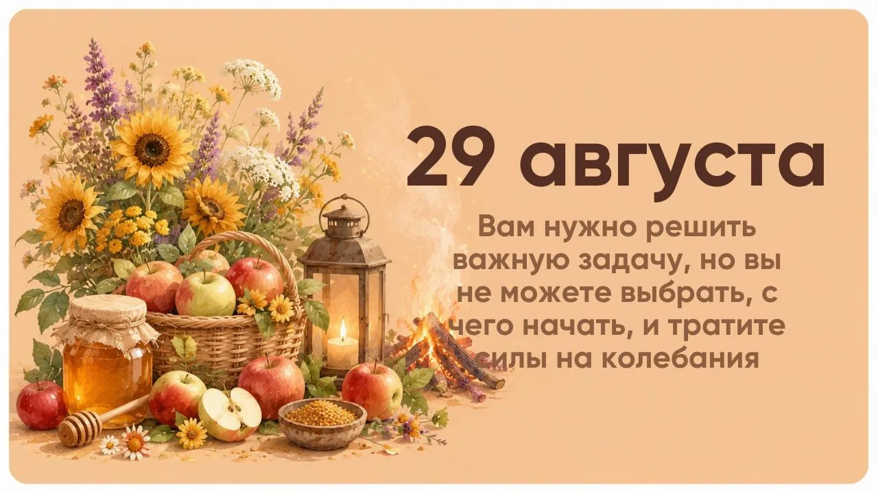 СОВЕТ ДНЯ ➡️ 29 АВГУСТА