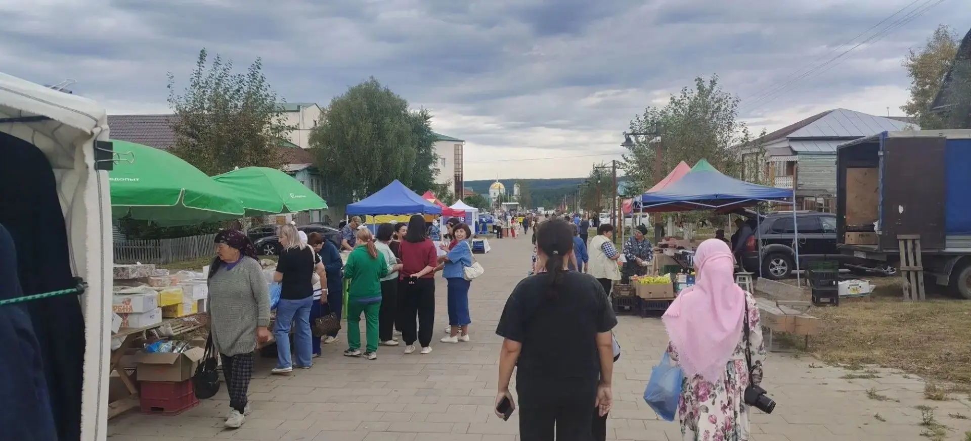 В рамках празднования Дня села в райцентре состоялась ярмарка. Свою продукцию представи...