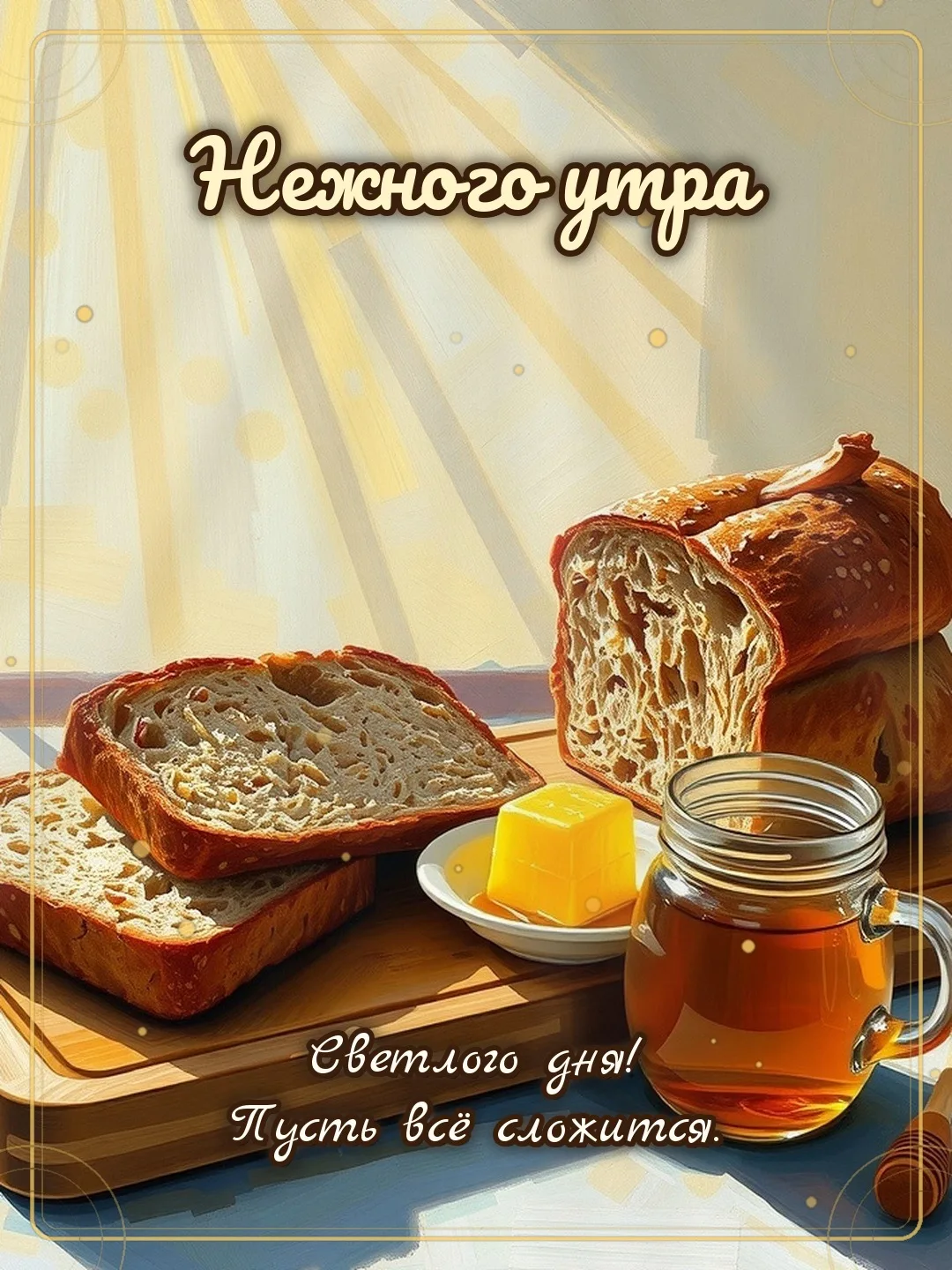 ☀️ Нежного утра! Светлого дня! Пусть всё сложится.