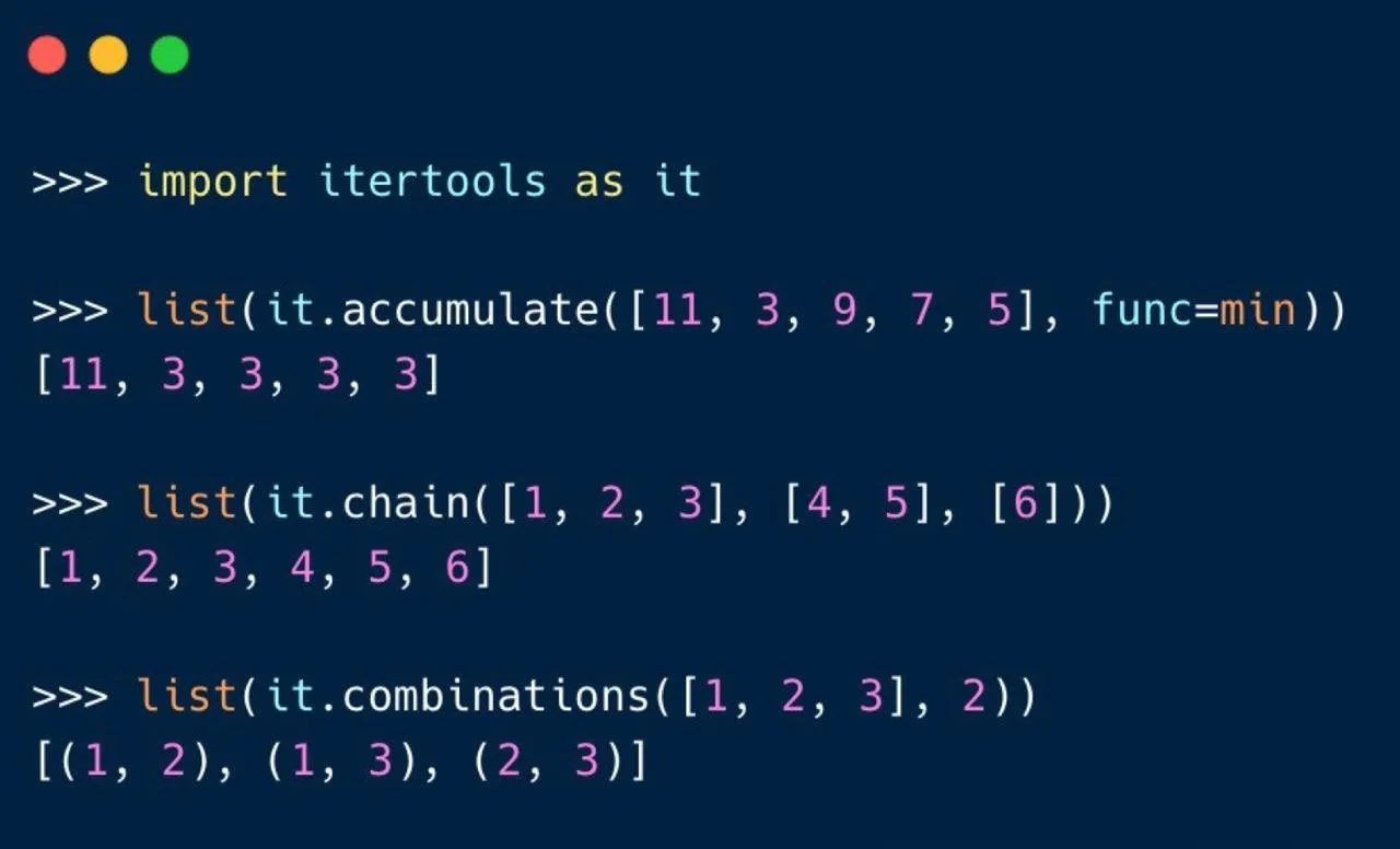 3 трюка с itertools

Сегодня мы рассмотрим несколько функций из довольно полезного модуля, позволяющ
