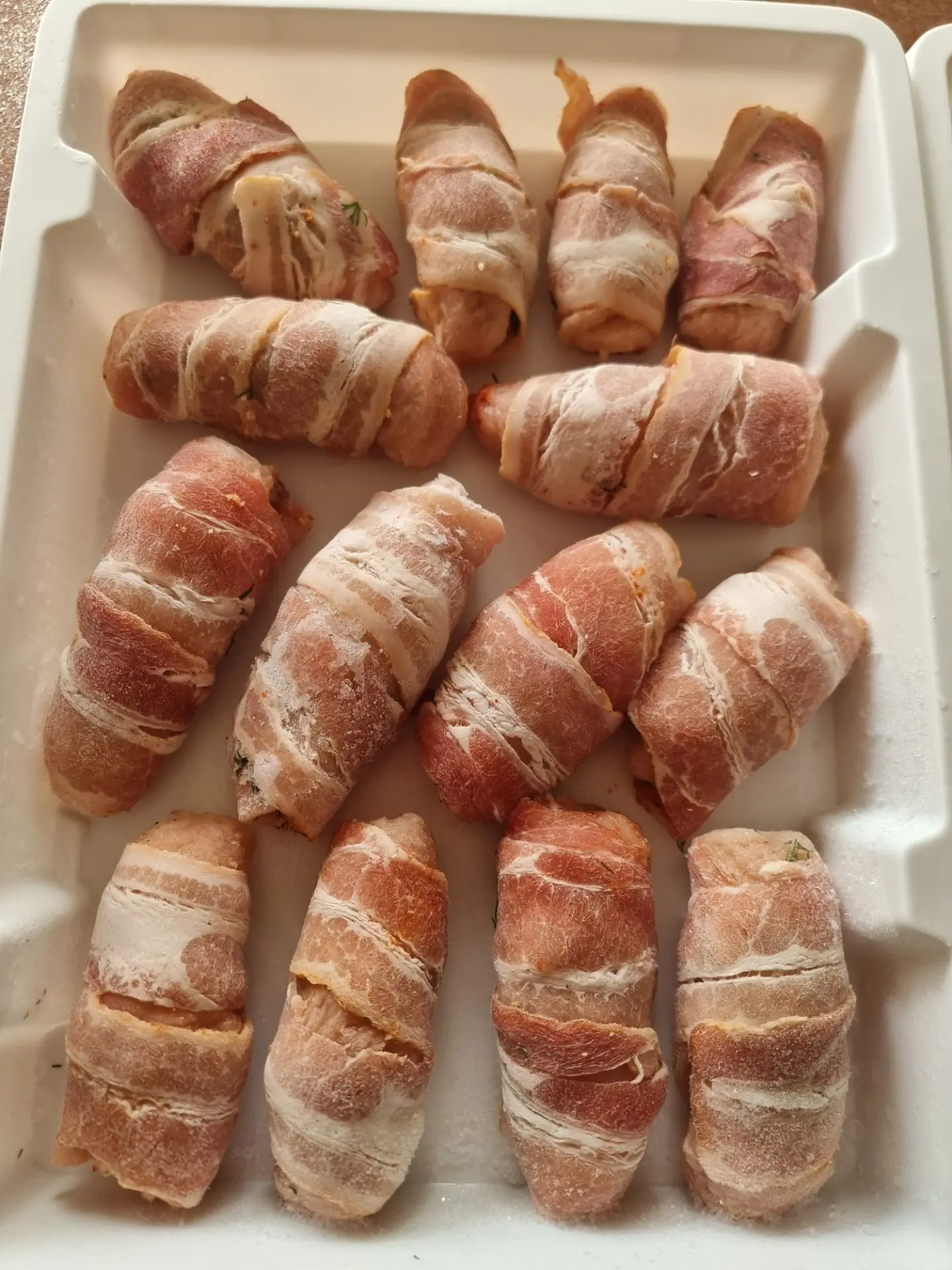Куриные рулетики с сыром, зеленью и  беконом 🥓🤌