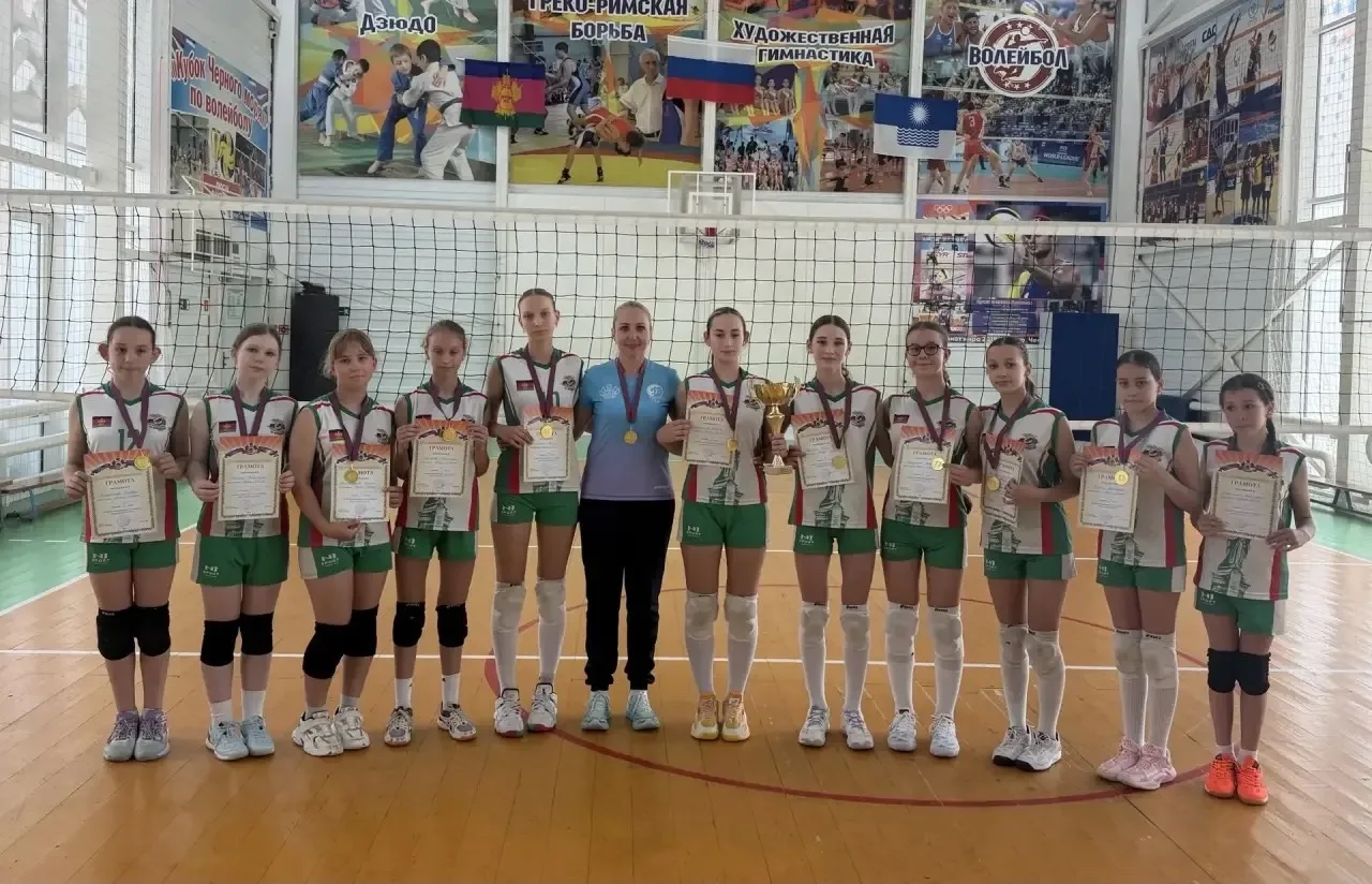🏐 Воспитанницы спортивной школы «Олимп» — лучшие на Кубани!