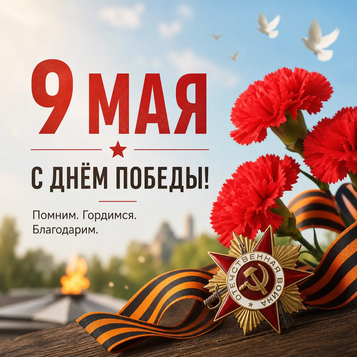 С Днём Победы — 9 Мая!