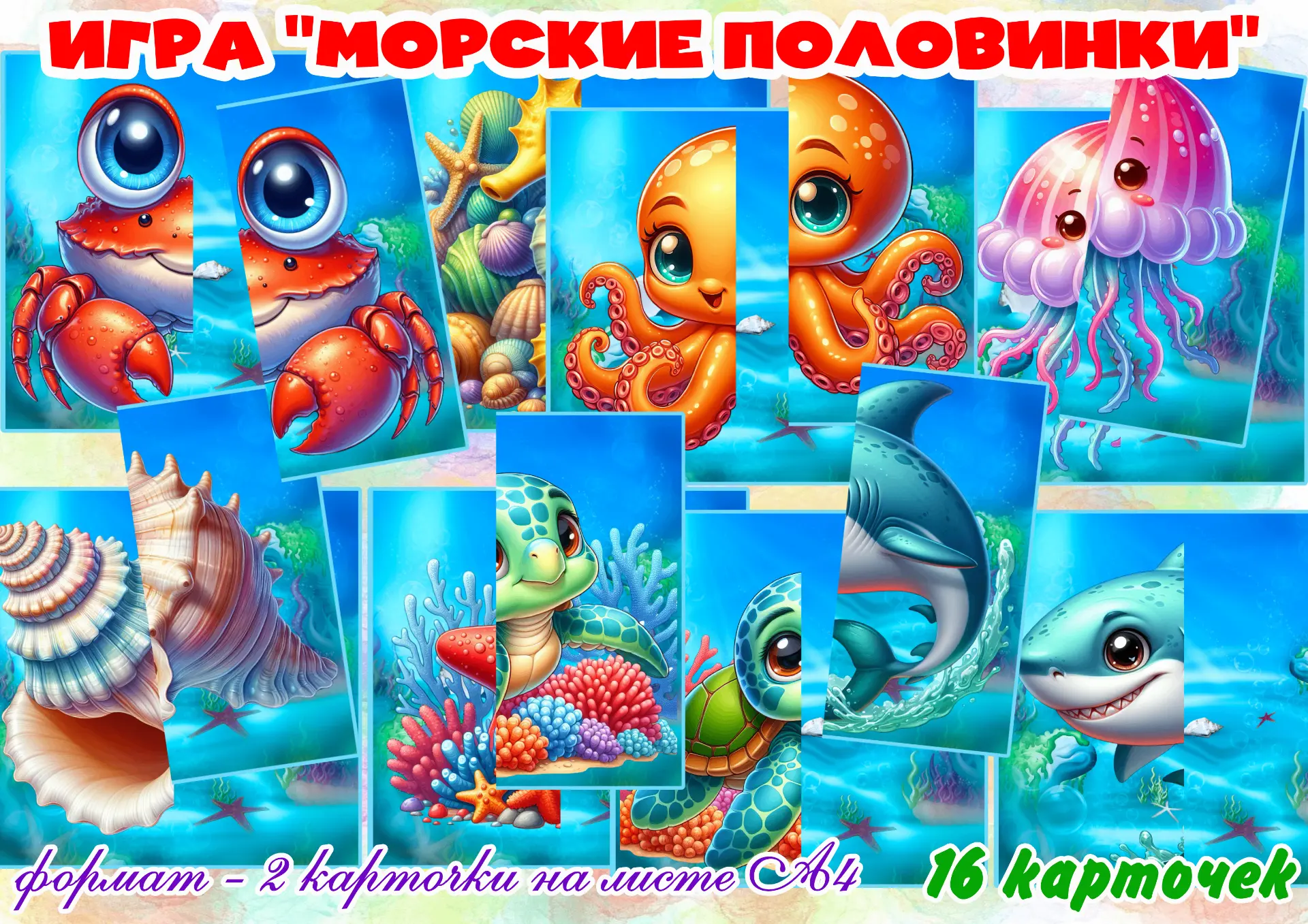 Морские половинки 
Поставьте лайк , оставьте комментарий✍ , поделитесь с другом .
- для Вас это так 