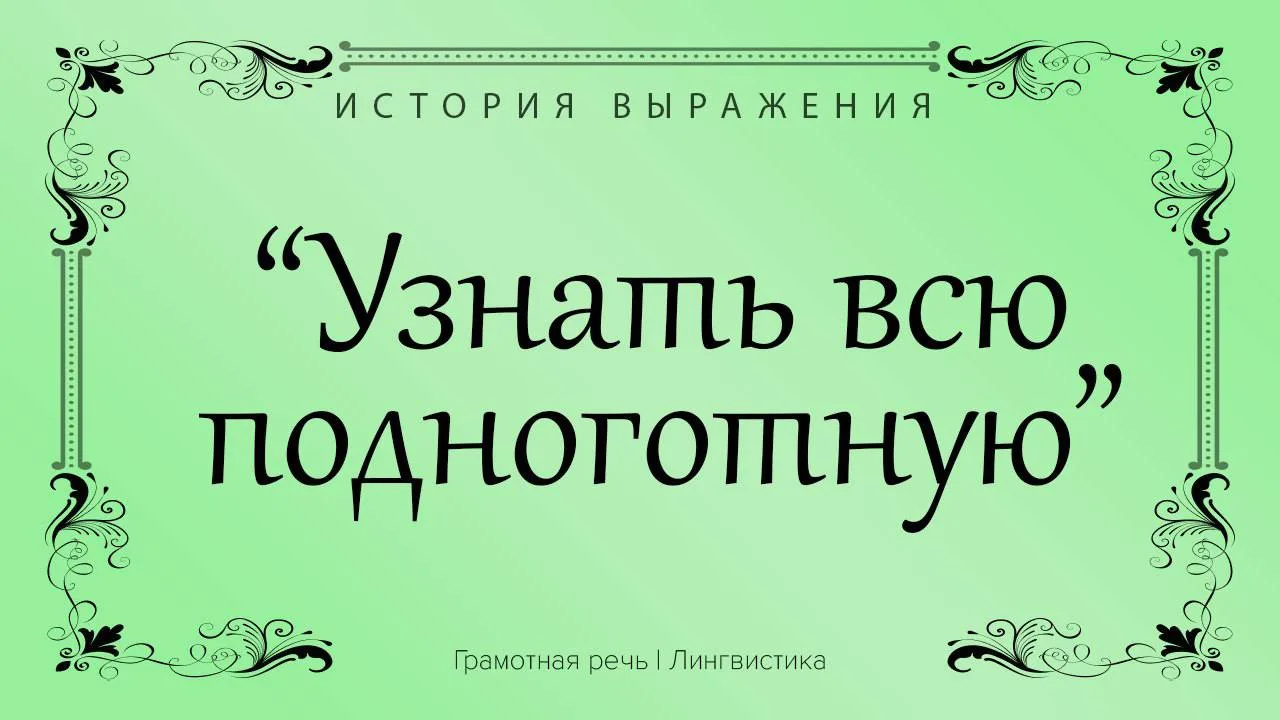 Фразеологизмам, пословицам и поговоркам часто приписывают выдуманные истории происхожде...