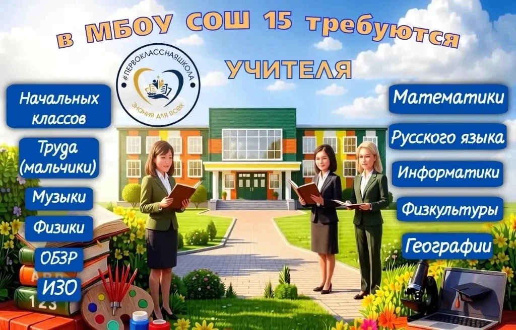 🌟 Внимание, творческие умы!   МБОУ СОШ №15 в мкр. Авиагородок 44А с радостью объявляет о расширении 