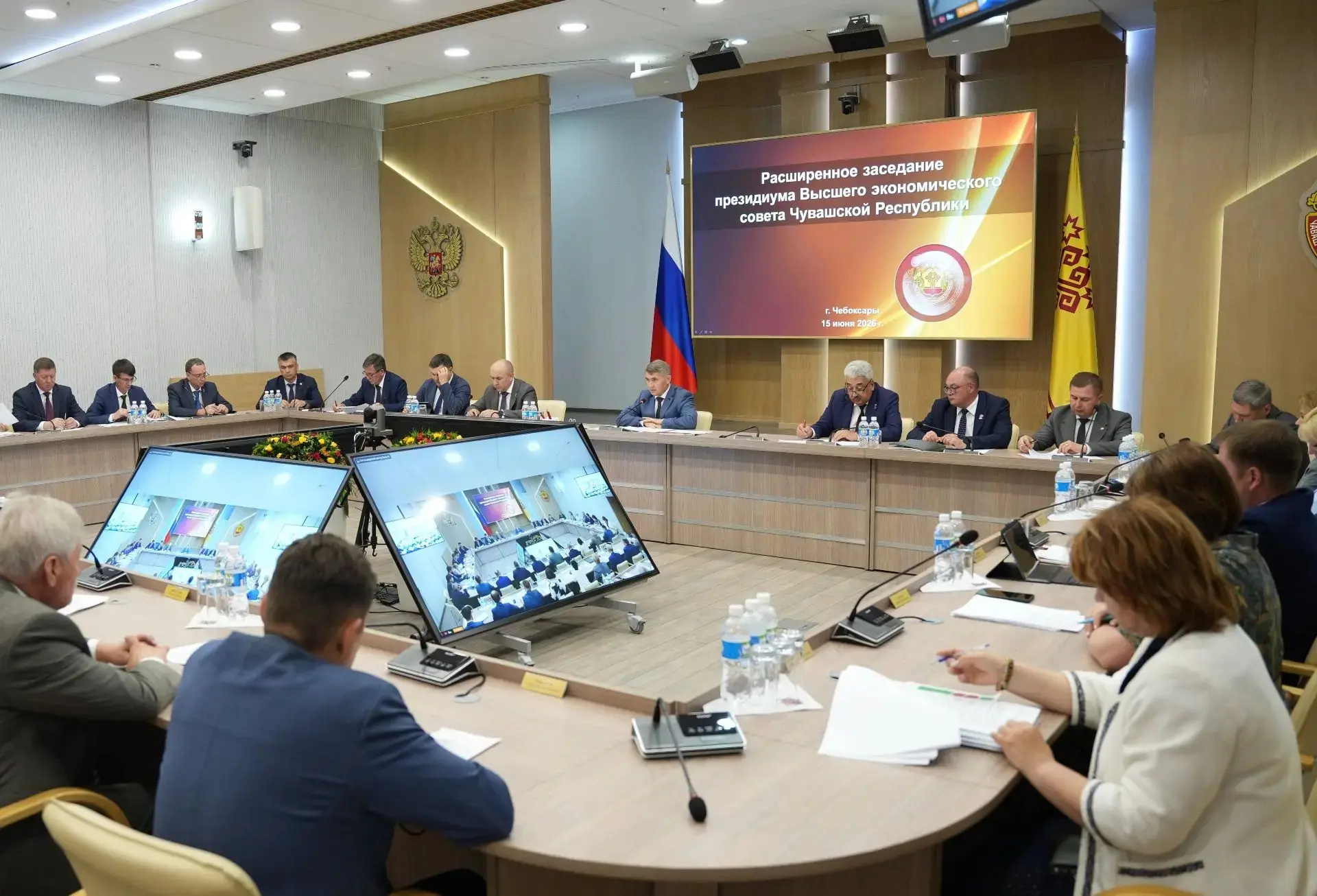 Принял участие в расширенном заседании президиума Высшего экономического совета Чувашской Республики