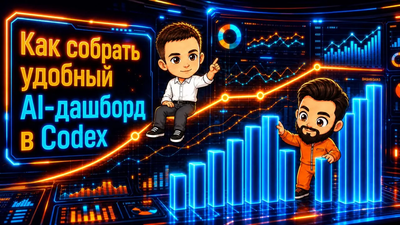 ✌️ Как легко и быстро собрать удобный AI-дашборд в Codex