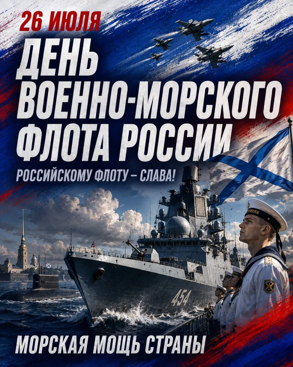 26 июля — День Военно-Морского Флота России: СЛАВА И ГОРДОСТЬ ДЕРЖАВЫ

26 июля — один из самых почит