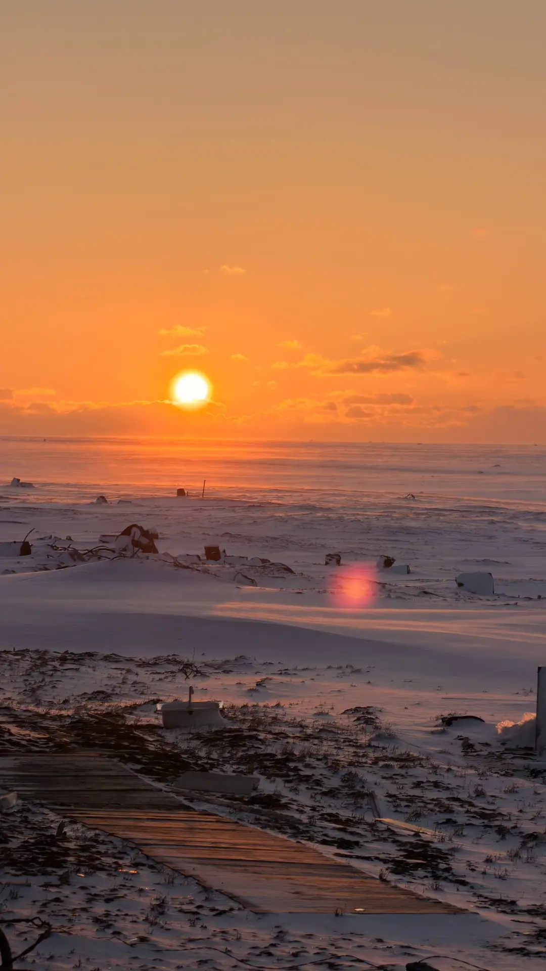 Прекрасный северный закат на мысе Челюскин 🌅