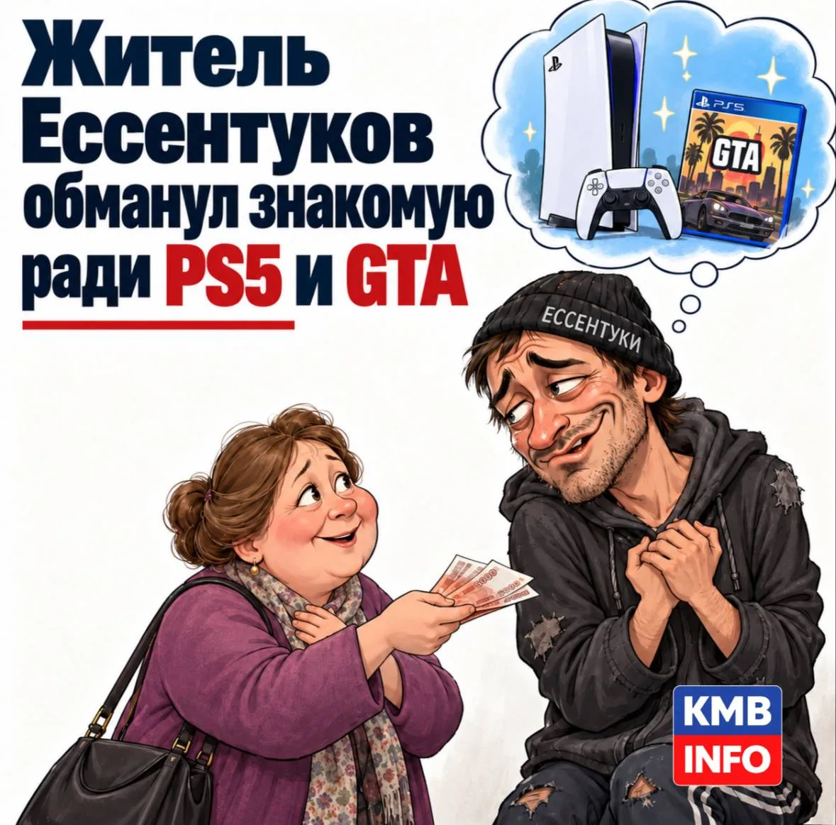 → Житель Ессентуков обманул знакомую ради PS5 и GTA