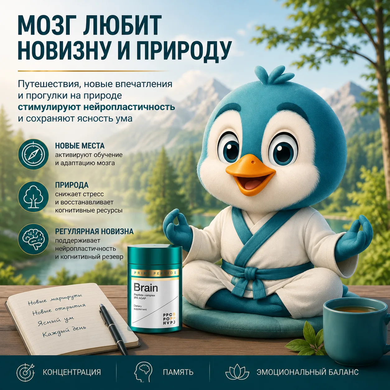 🧠 Хотите помочь мозгу — просто сверните с привычной дороги

Когда мы оказываемся в новом месте, моз