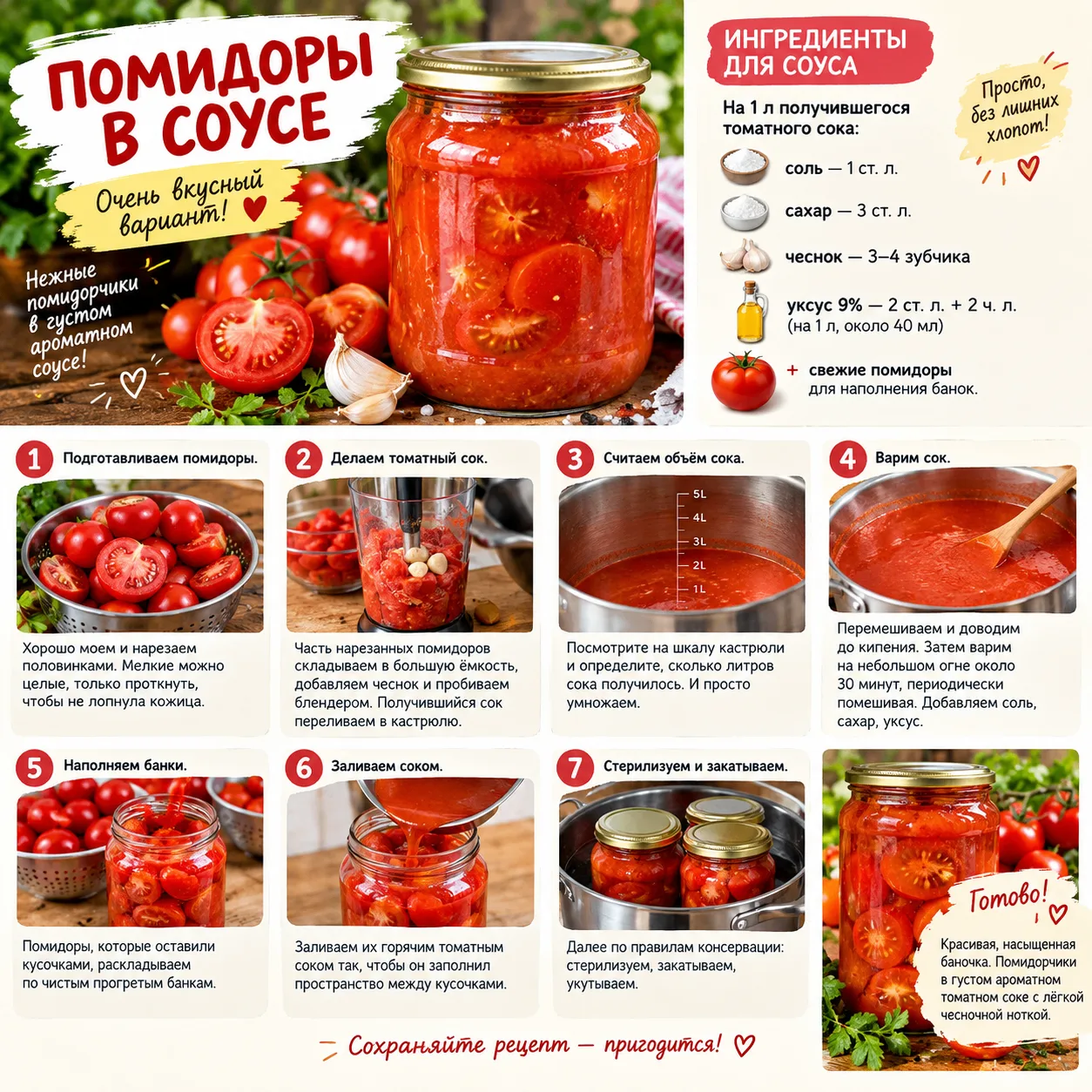 🍅 Сезон закроем в баночку