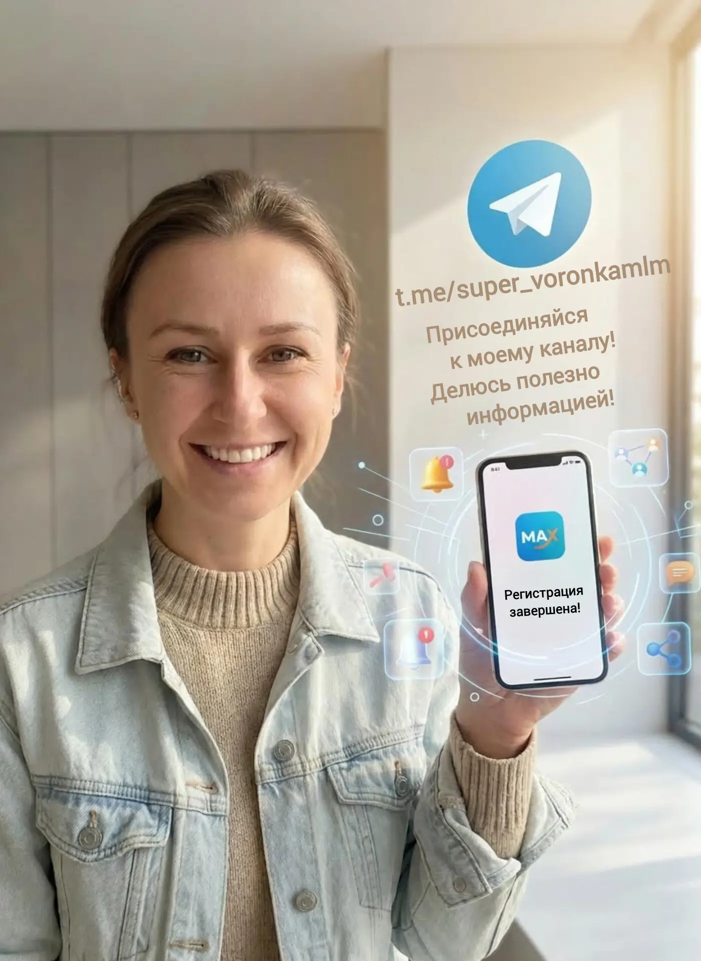 Новый этап — я зарегистрировала канал в MAX! 💎