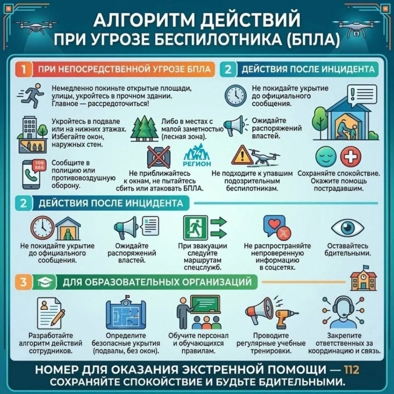 Внимание! На территории Тюменской области введен режим беспилотной опасности