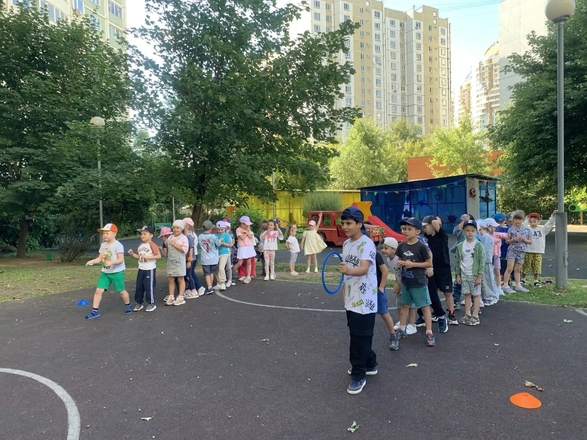 🎉 «Весёлые старты» в наших детских садах ко Дню Физкультурника-прошли на Ура! 🎉