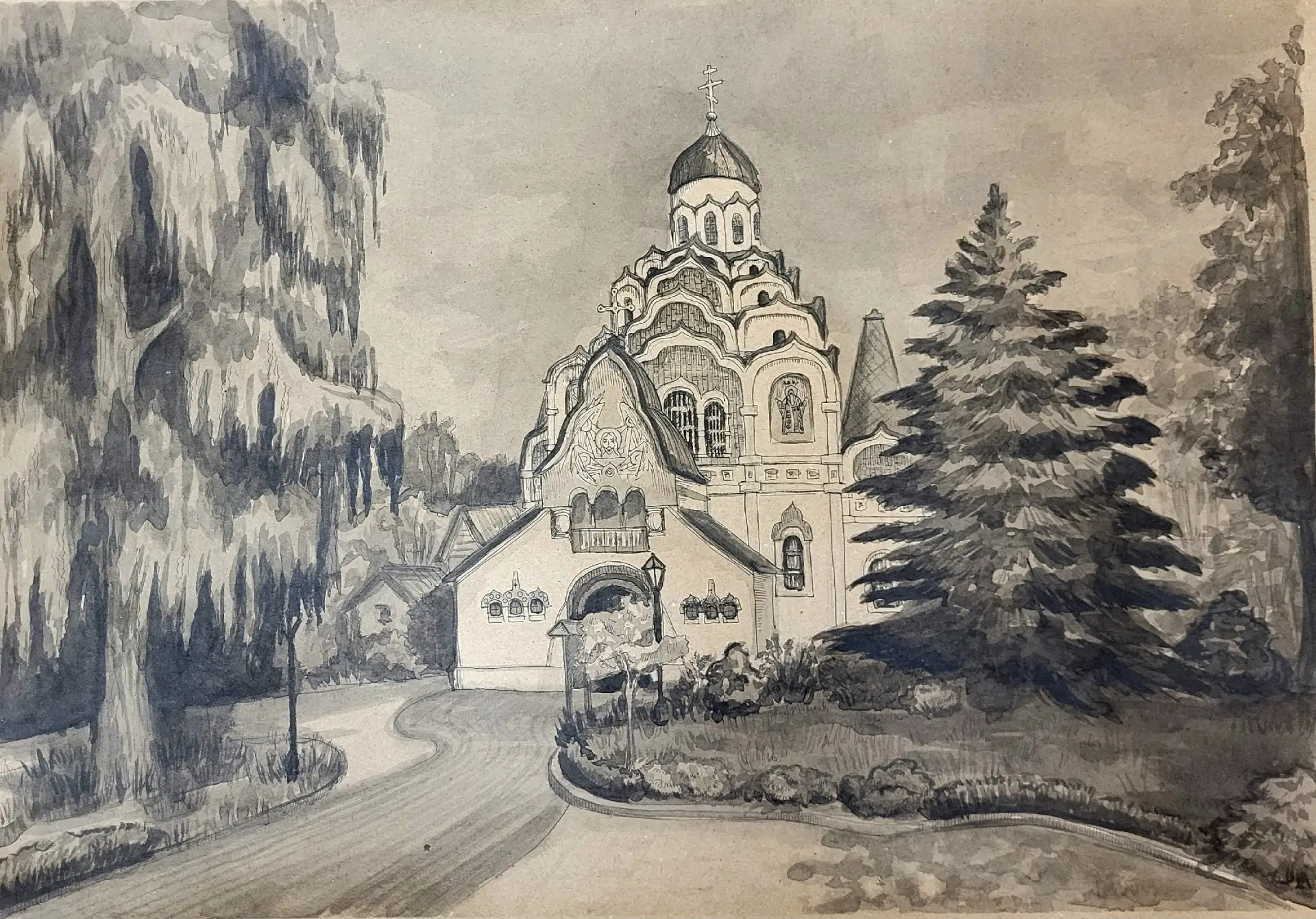 С любовью к родному городу... Бакалюк Маргарита,  17 лет. Церковь Спаса Нерукотворного ...