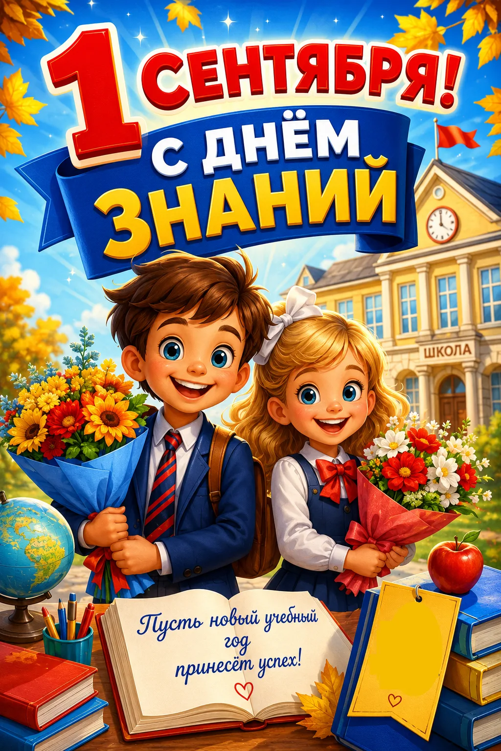 С Днём знаний! Сегодня особенный праздник, который объединяет всех: