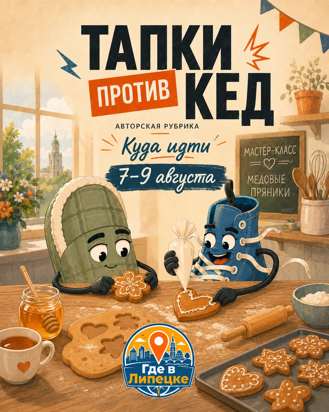 Тапка рассчитывала спокойно переждать жару. Кед нашёл сказочный спектакль, три мастер-класса и утрен