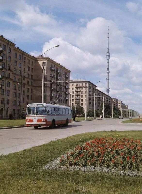 🚎 Улица Академика Королёва, Москва, 1971 год