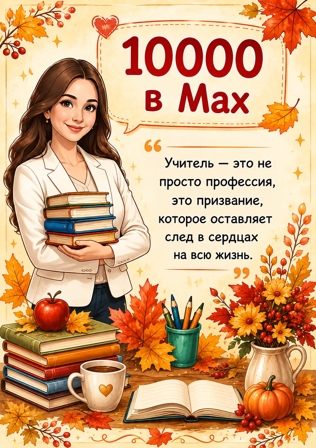 🎉 10 000 подписчиков в Мах!