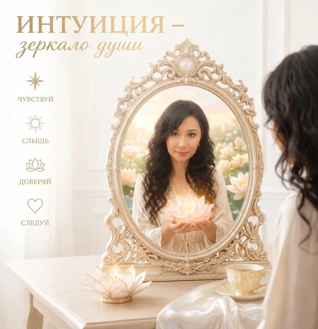 🔥 ИНТУИЦИЯ — ЗЕРЦАЛО ДУШИ

Ты устал(а) от вечных сомнений, ментального шума и чужих советов? Чувств