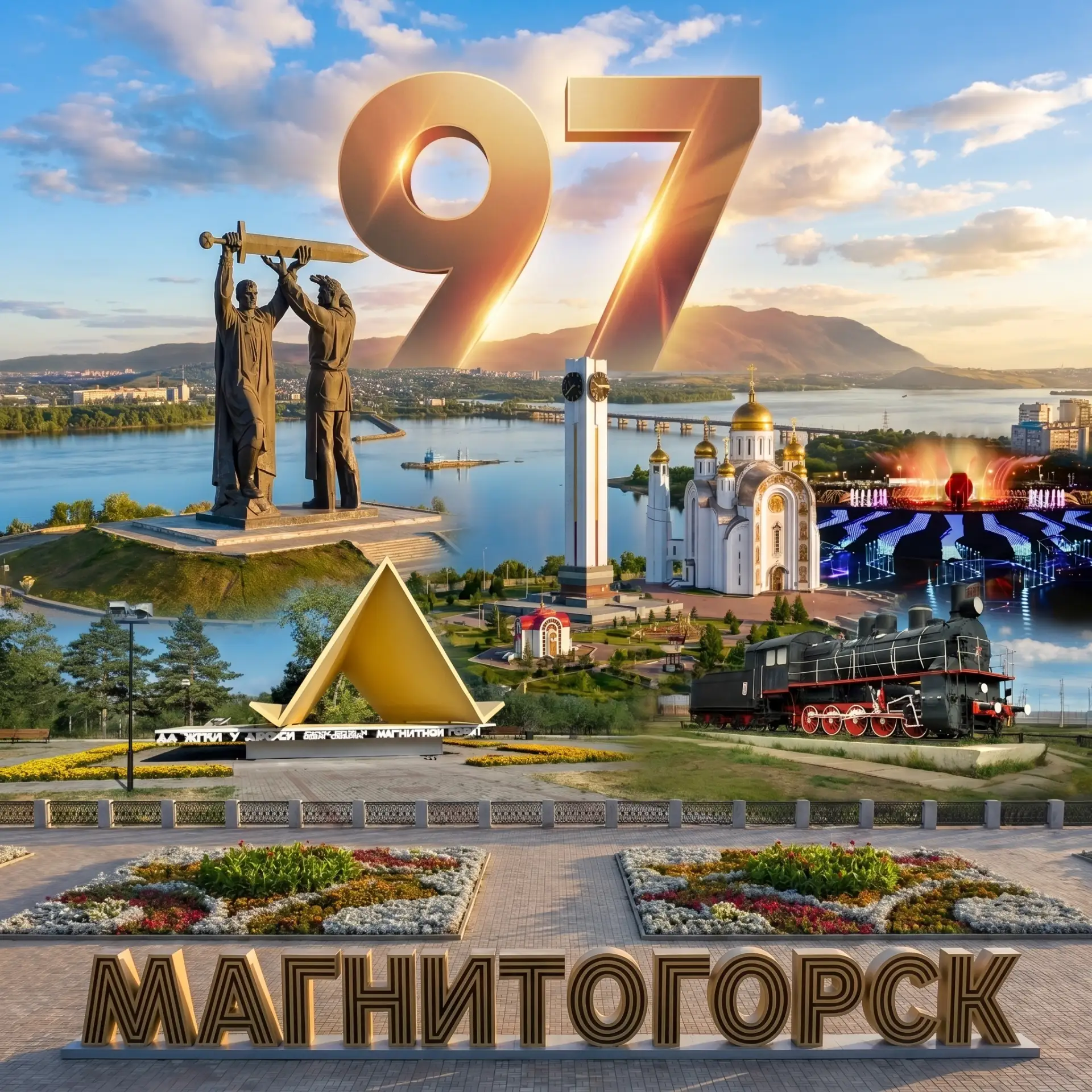 🎉 Магнитогорск празднует 97-летие!