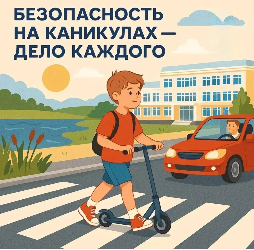 15 июня в школьном лагере встречали гостя. Это инспектор ОГИБДД  Линский Вячеслав Евгеньевич. В этот