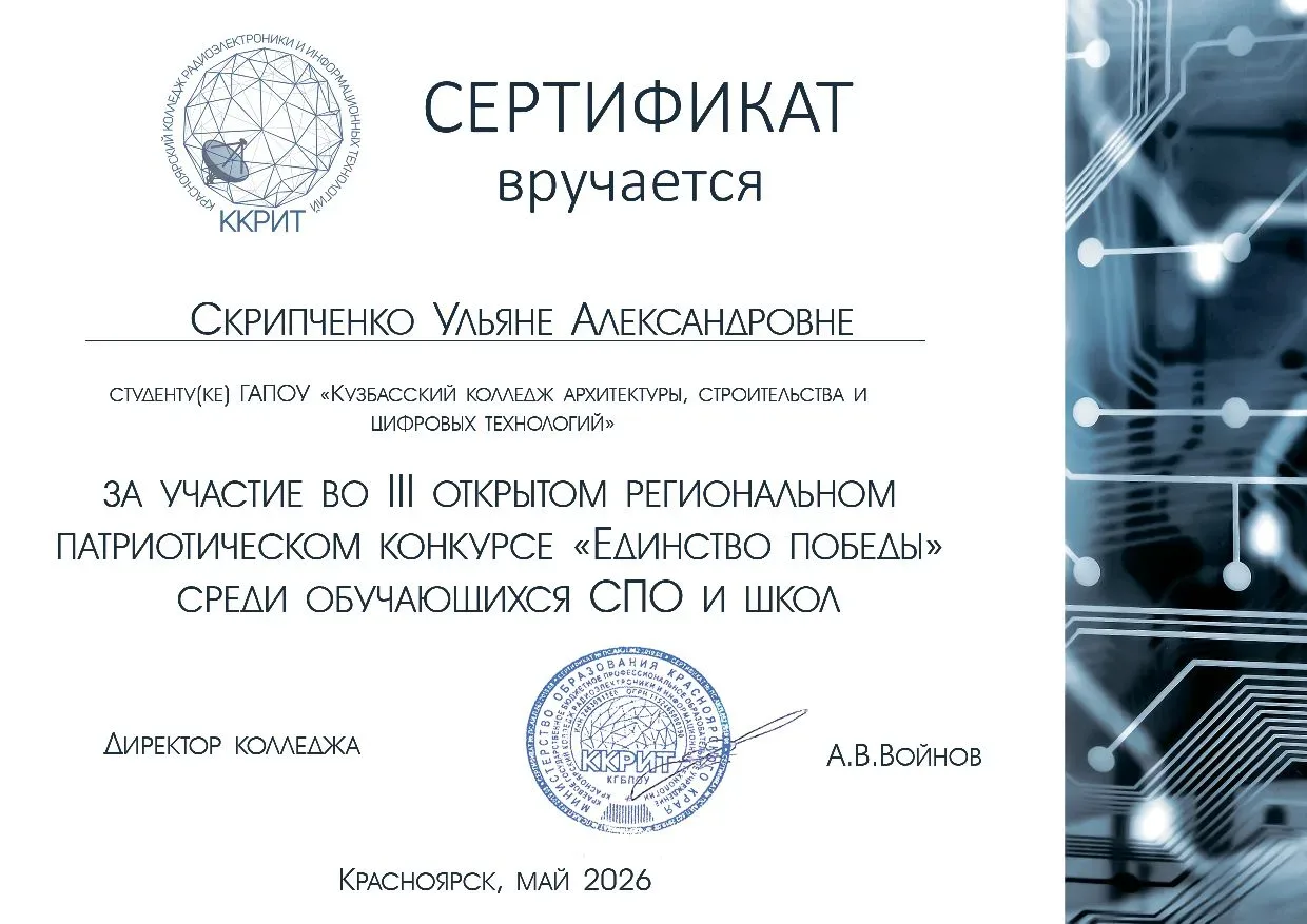 🇷🇺 Гордость «Хранителей истории»!

Ребята из студенческого отряда «Хранители истории» ГАПОУ ККАСиЦ