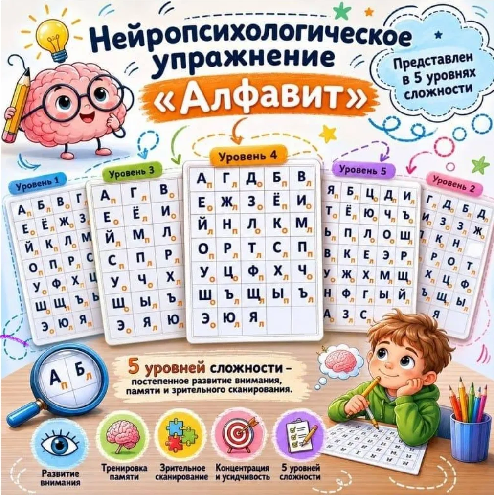 Посмотрите, разные виды нейроупражнений.