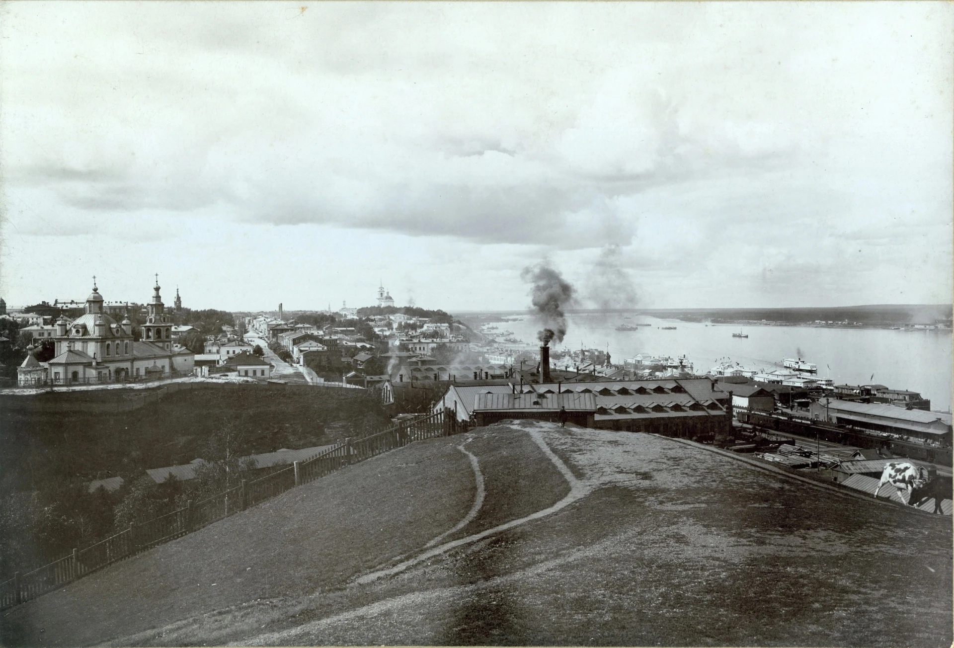 Фотография 1903–1917 годов. Вид на город с Горок