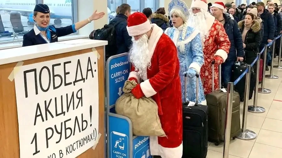 ✈️ Улететь в любую точку России за 1 рубль смогут пассажиры в костюмах из русских народных сказок   