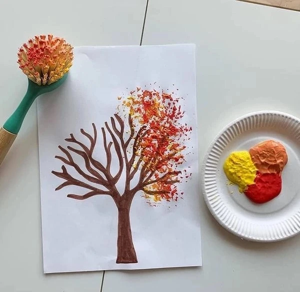 Идеи для создания ярких осенних деревьев 🍂🍁