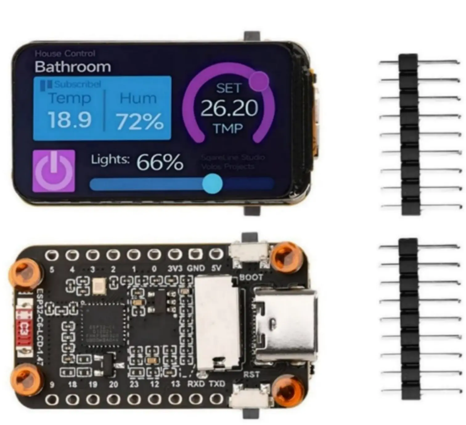Модуль макетной платы ESP32-C6: