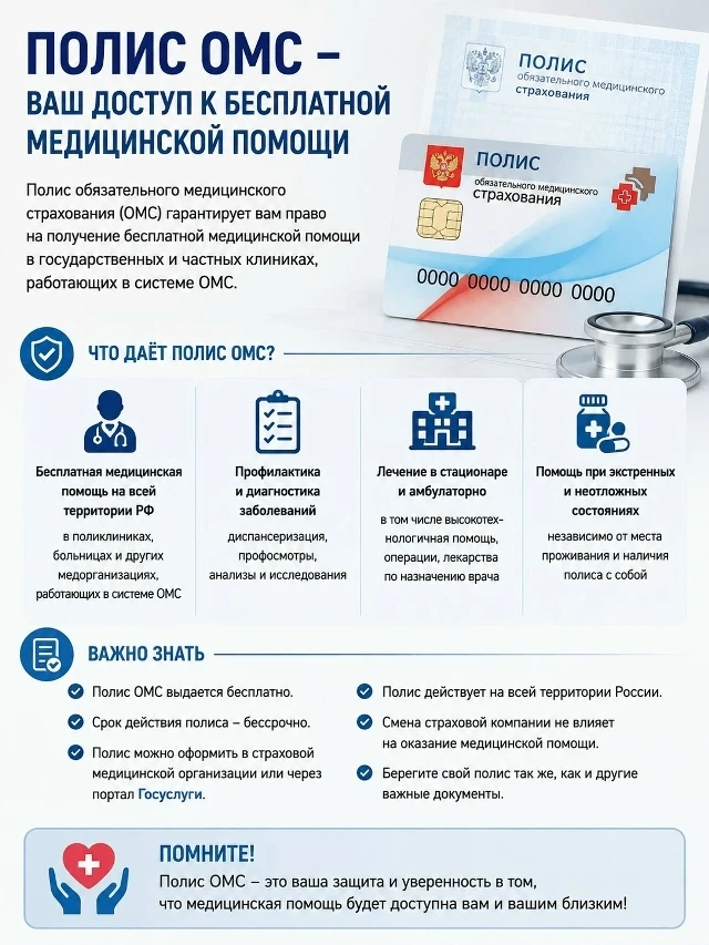 🩺 Полис ОМС - ваша гарантия медицинской помощи