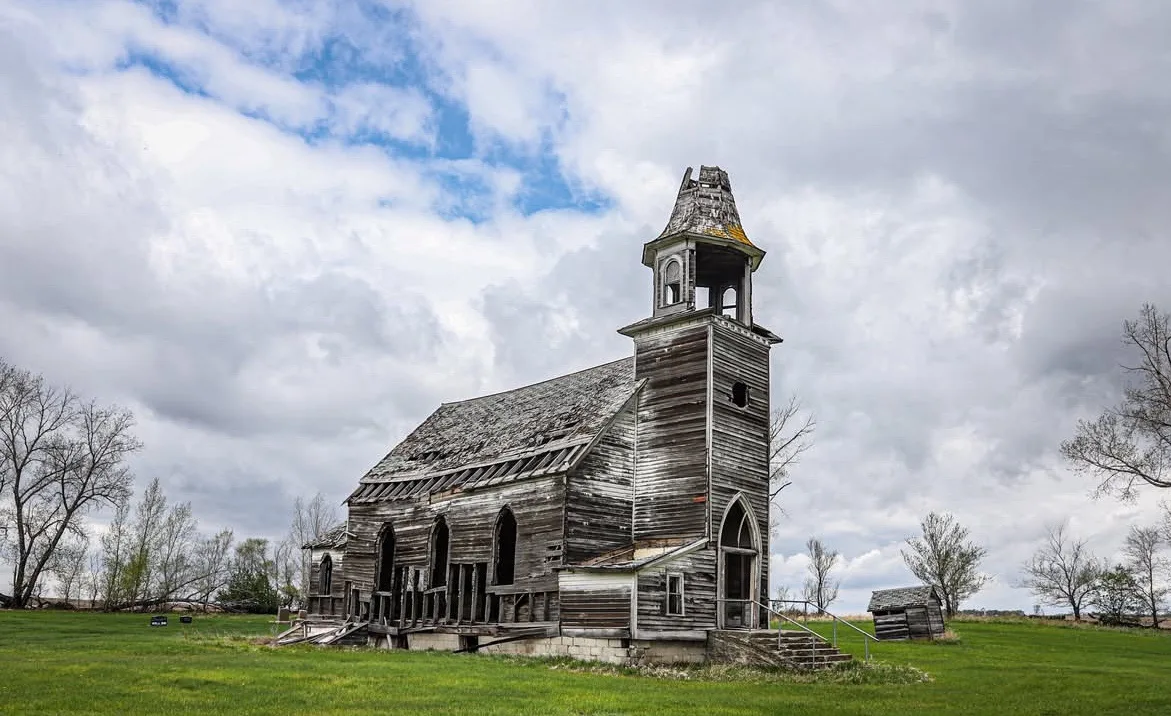 Заброшенная церковь в Северной Дакоте ⛪️