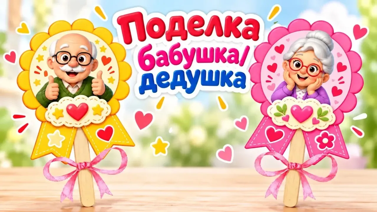 Подарок руками малышей для бабушки с дедушкой