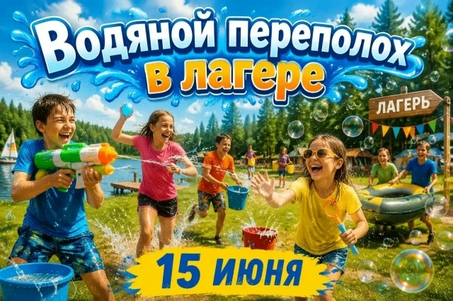 Водный переполох
Лето, солнце и тридцать градусов в тени — это не повод страдать, а отличная возможн
