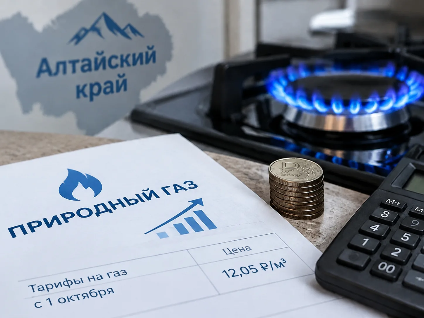 📈🔥 В Алтайском крае с октября выросли цены на природный газ