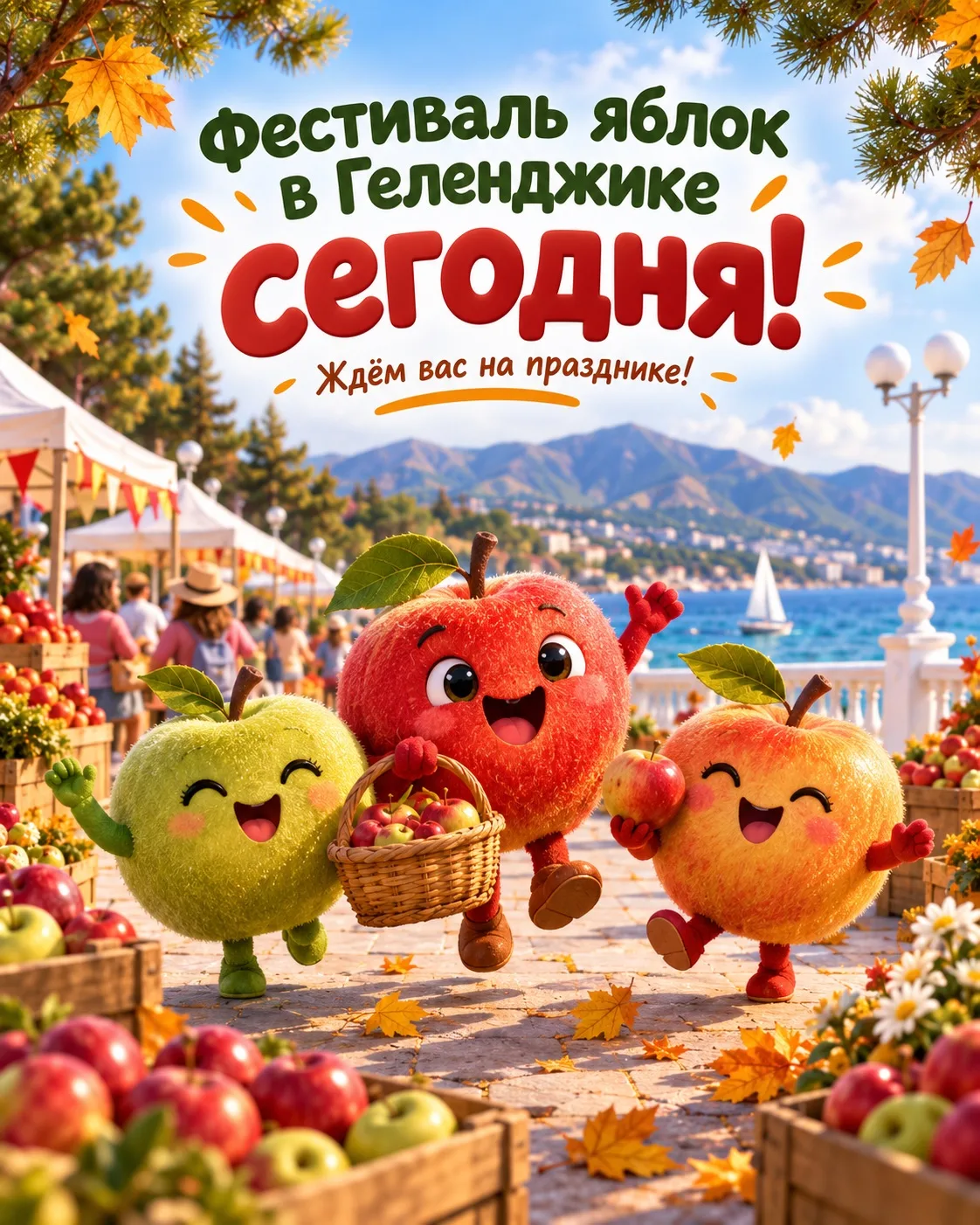 Сегодня в Геленджике пройдёт «Яблочный фестиваль»