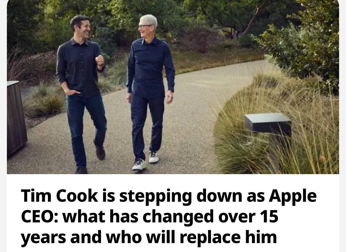 📱 Тим Кук покинул Apple
